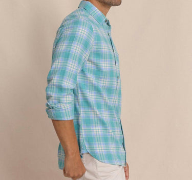 Southern Tide - Mens's Ashborough Plaid Brushed Twill Sport Shirt