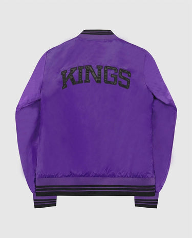 Starter - Womens Sacramento Kings Varsity Satin Full-snap Jacket