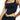 River Island Pinstripe Corset Crop Top in Navy, Size 4