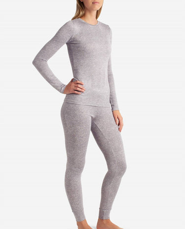 Danskin - Ribbed Hacci Crew Neck Layering Set With Leggings