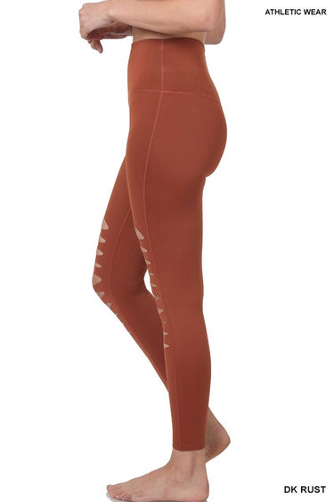 Zenana - Gypsy Cut Out Biker Leggings