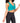 Body Wrappers - Recycled Poly Shirred Front Racerback Sports Bra