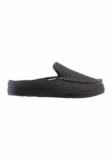 Isotoner - Men's Faux Woolen Grady Moccasin Hoodback Slippers
