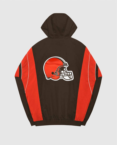 Starter - Men's Cleveland Browns Home Team Half-zip Starter Jacket