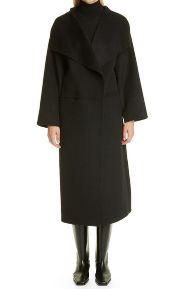 Totême Annecy Wool Cashmere Coat - Black