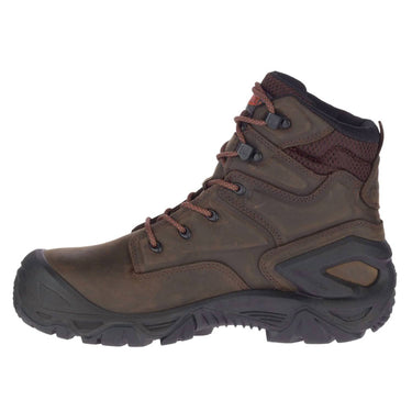 Merrell - MEN'S STRONGFIELD LEATHER X 7" WATERPROOF COMP TOE WORK BOOT - WIDE WIDTH