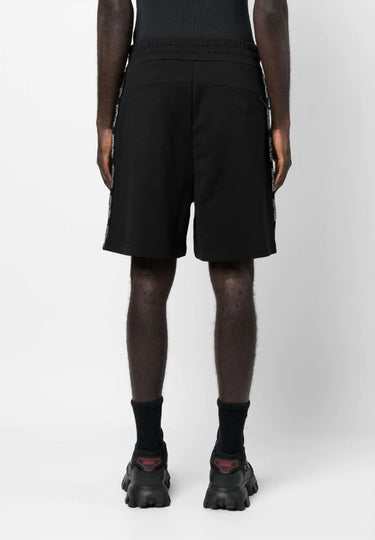 Moncler - Men's Logo Trim Elastic Waist Cotton Bermuda Sweat Shorts