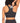 Body Wrappers - Recycled Polyester Shirred Front Racerback Sports Bra