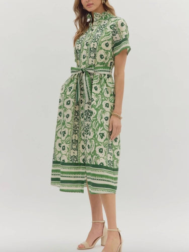 Entro - Verdant Bloom Midi Dress