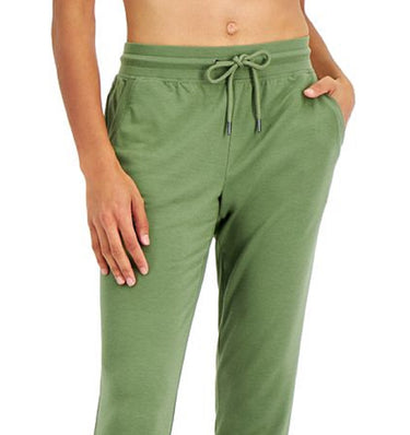 ID Ideology Women's Slim Leg Jogger Pants Green Size Medium