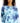 ID Ideology Women's Shades Tie Dyed Top Blue Size Small