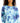 ID Ideology Women's Shades Tie Dyed Top Blue Size Medium