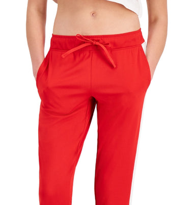 ID Ideology Women's Tricot Colorblocked Joggers Red