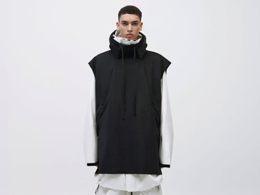 Pipe Hoodie Tank Unisex - Black