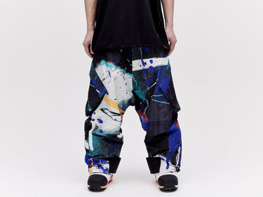 O.S Wadded Cargo Pant Unisex - Dark Splatter