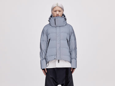 On/Off Hood O.S Down Jacket Unisex - Reflective Blue