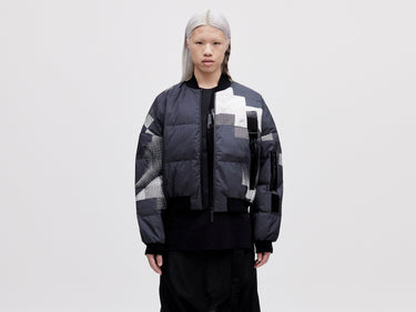 Bomber Down Jacket Unisex - Dark Pixel