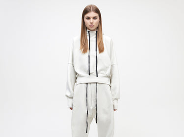 Ria Cropped Hoodie BVBA Antwerp - Vaporous Grey