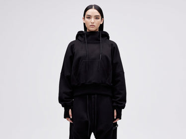 Cropped Hoodie - Black