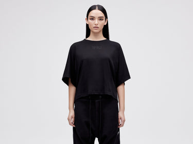Cropped Tee - Black