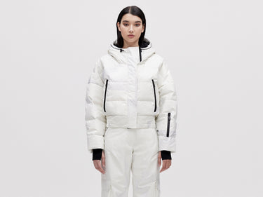 Cropped Down Jacket - Light Pixel