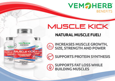 VemoHerb Muscle Kick, Dietary Supplement - 90 Capsules