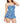 Ralph Lauren Women's  Bandana Paisley Underwire Skirted One-Piece Swimsuit Blue Size 4