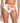 Rachel Roy Women's Floral Stretch Lined Bikini Moderate Coverage High Waisted Swimsuit Bottom White Size Medium